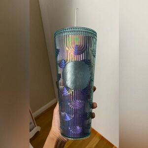 New Starbucks Iridescent Siren Scale Cold Cup Venti 24oz